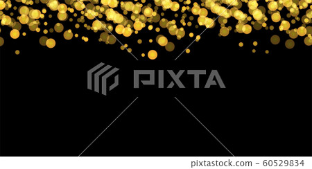 Texture background abstract black and golden Glitter and elegant for Christmas. Dust white. Sparkling magical dust particles. Magic concept. Abstract background with bokeh effect. 60529834