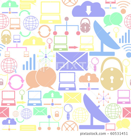 network seamless pattern background icon. - Stock Illustration ...