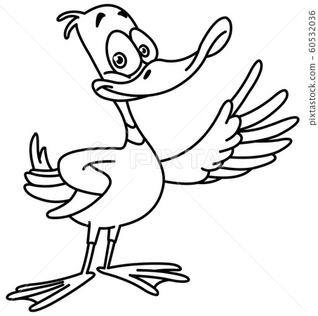 outlined duck 60532036