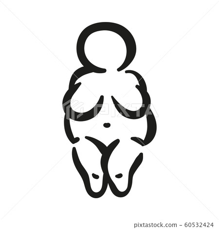 The matriarchy archeology female symbol of the Great Mother Goddess. The matriarchy archeology female symbol of the Great Mother Goddess. 60532424