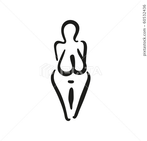 The matriarchy archeology female symbol of the Great Mother Goddess. The matriarchy archeology female symbol of the Great Mother Goddess. 60532436