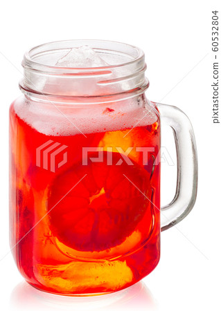 Aperol spritz in mason jar, paths Aperol spritz in mason jar, paths 60532804