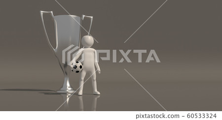 3d illustrator group of career symbols on a gray 60533324