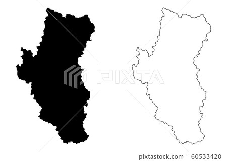Tuyen Quang Province map vector.... 60533420