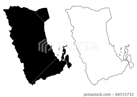 Phatthalung Province map vector.... Phatthalung Province map vector.... 60533732