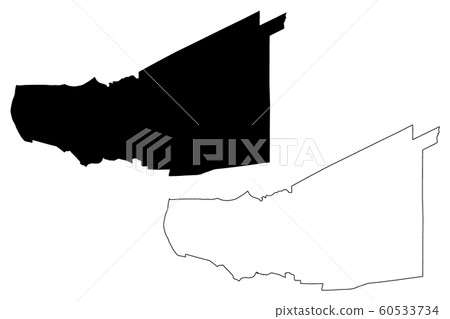 Pathum Thani Province Map Vector Stock Illustration