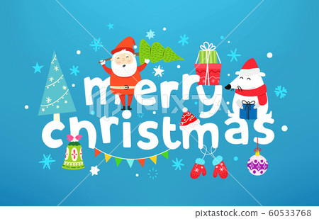 Merry Christmas and Happy new year greeting card Merry Christmas and Happy new year greeting card 60533768