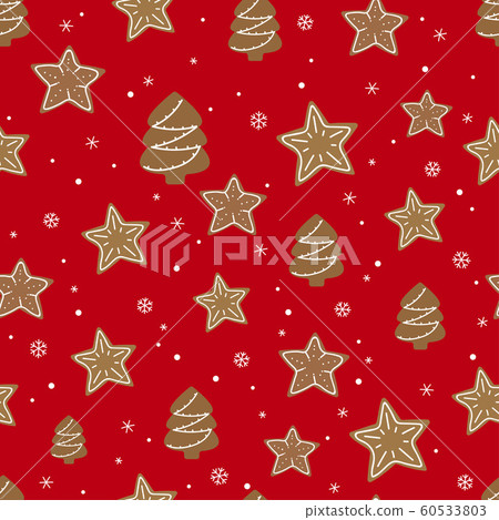 Winter holidays seamless background with cookies. Winter holidays seamless background with cookies. 60533803