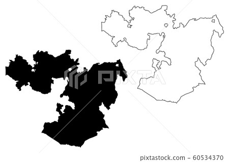 Oromia Region map vector.... 60534370