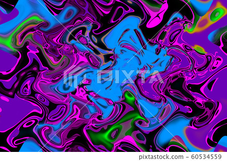 Oil Beautiful Paint Surface Universe Of Color Moving Multicolored 60534559