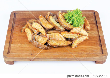 fried potato wedges, french fries, chips 60535485
