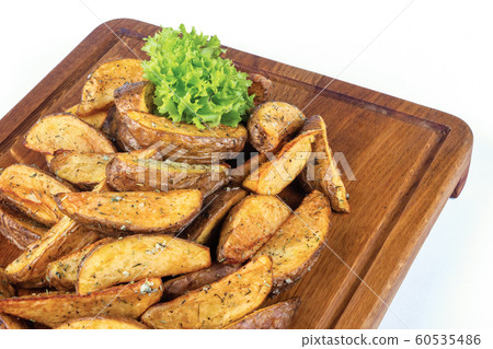 fried potato wedges, french fries, chips 60535486