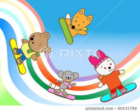 Animal winter sports 60535799