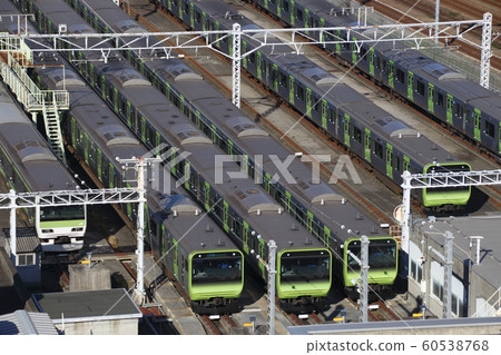 The Tokyo General Vehicle Center (Yamanote Train Ward) when the Yamanote Line departs due to construction 60538768