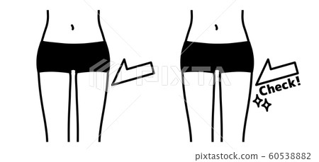 Slim Thigh-Tight Thigh-Check-Black Slim Thigh-Tight Thigh-Check-Black 60538882