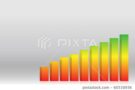 3d coloeful chart and info graphic 60538936