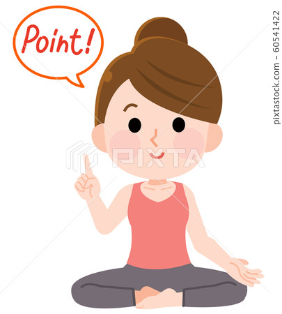 瑜伽檢查站女人圖 60541422