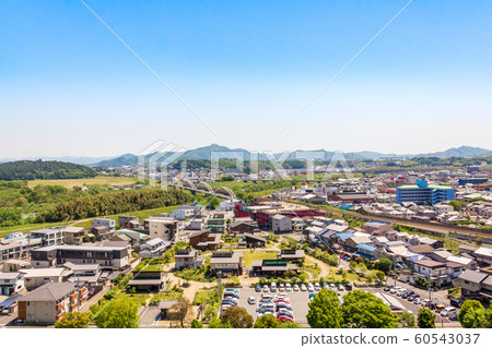 從福知山城看塔的城市景觀 60543037