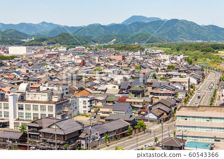 從福知山城看塔的城市景觀 60543366