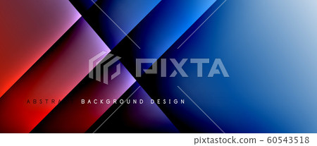 Trendy simple fluid color gradient abstract background with dynamic straight shadow line effect. Vector Illustration For Wallpaper, Banner, Background, Card, Book Illustration, landing page 60543518