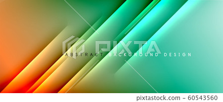 Trendy simple fluid color gradient abstract background with dynamic straight shadow line effect. Vector Illustration For Wallpaper, Banner, Background, Card, Book Illustration, landing page 60543560