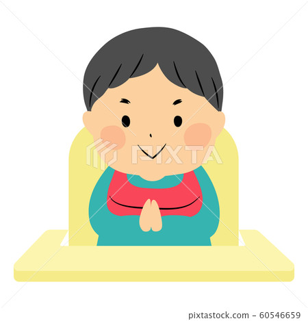 坐在嬰兒椅上的男孩 60546659