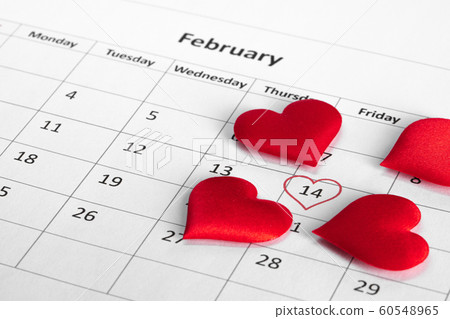 Valentine's day calendar 60548965