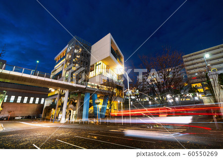 橫濱城市景觀中心北站在日本周圍的景色（夜景） 60550269