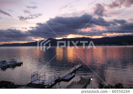 Dusk of Lake Biwa 60550284