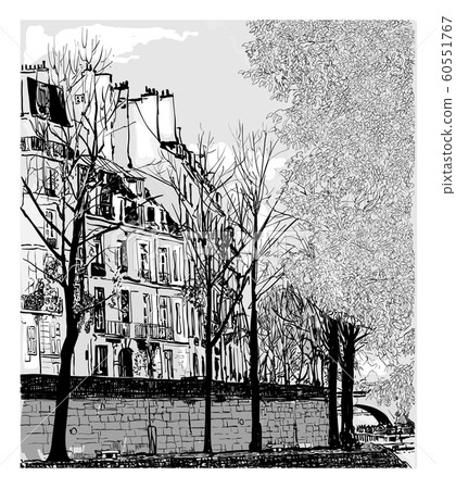 Ile Saint Louis in Paris, France Ile Saint Louis in Paris, France 60551767