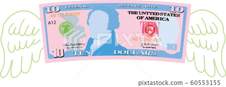 錢美元鈔票美國浪費債務 60553155