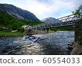 Panoramic view Of Eidfjord, Norway. Beautiful landscape 60554033