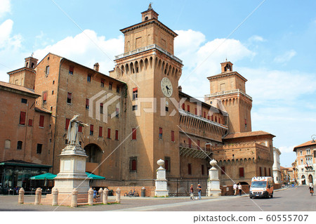 Ferrara. Piazza Savonarola and Castello Estense Ferrara. Piazza Savonarola and Castello Estense 60555707