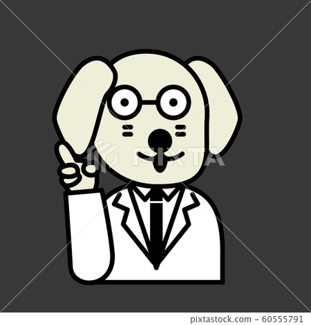 It is an illustration of a dog _ culture business medical education system 60555791