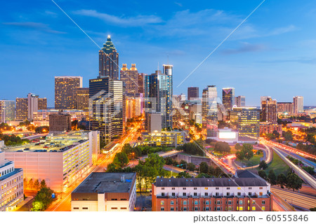 Atlanta, Georgia, USA downtown cityscape from Atlanta, Georgia, USA downtown cityscape from 60555846