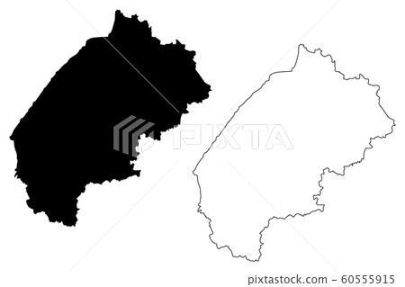 Lviv Oblast map vector.... Lviv Oblast map vector.... 60555915