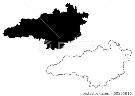Kirovohrad Oblast map vector.... 60555916