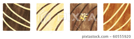 Chocolate Square Valentine watercolor illustration material Chocolate Square Valentine watercolor illustration material 60555920