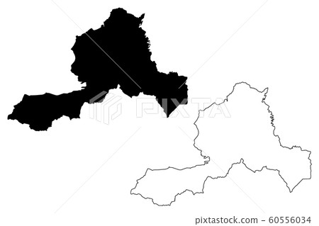 Wrexham map vector.... 60556034