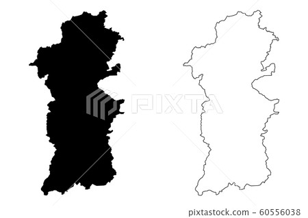 Powys map vector.... 60556038