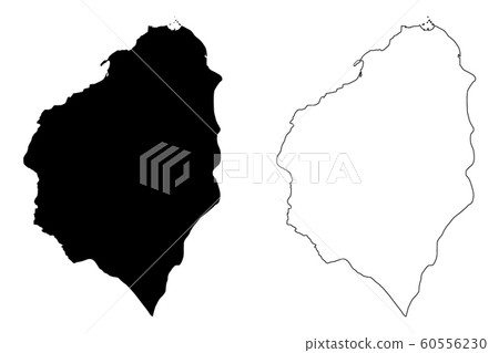 Atlantico Department map vector.... 60556230