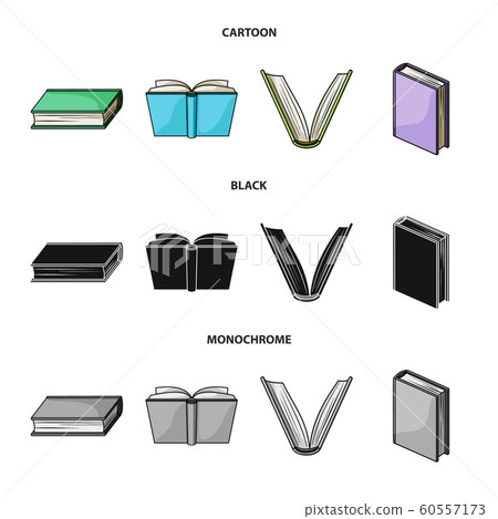 Vector design of library and textbook symbol. Collection of library and school stock symbol for web. Vector design of library and textbook symbol. Collection of library and school stock symbol for web. 60557173
