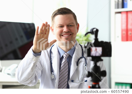 Doctor with stethoscope 60557490