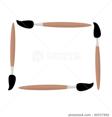 Frame for your text from paint brushes. Frame for your text from paint brushes. 60557892