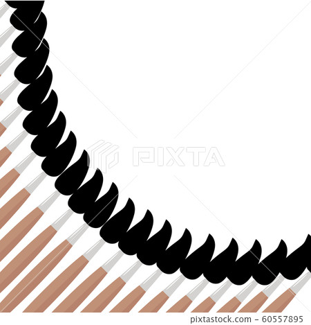Frame for your text from paint brushes. Frame for your text from paint brushes. 60557895
