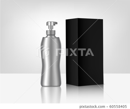 Download Metallic Bottle Pump Mock Up Realistic Organic Stock Illustration 60558405 Pixta