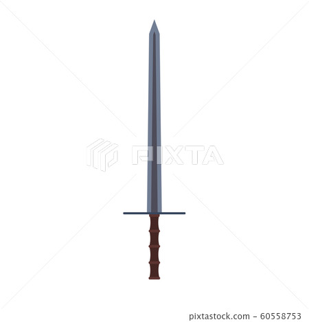 Sword vector illustration weapon vector icon. - Stock Illustration ...