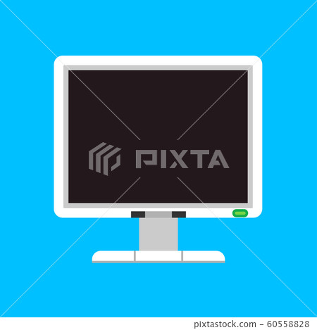 Monitor screen computer vector icon. Display Monitor screen computer vector icon. Display 60558828