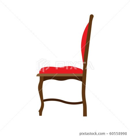 Classic chair side view comfortable elegance brown 60558998