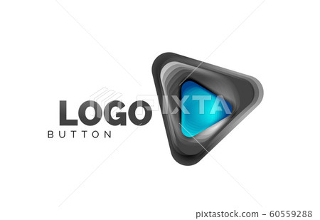 Play, arrow or download button icon, minimal design business logo template. 3d geometric bold in relief style with color blend steps effect. Vector Illustration For Wallpaper, Banner, Background, Card Play, arrow or download button icon, minimal design business logo template. 3d geometric bold in relief style with color blend steps effect. Vector Illustration For Wallpaper, Banner, Background, Card 60559288